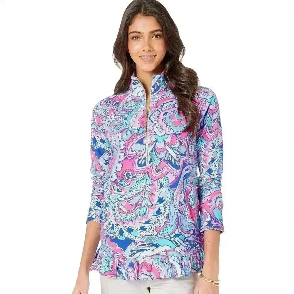 Killian popover pink tropics mermaids call NWT  lilly pulitzer various s…